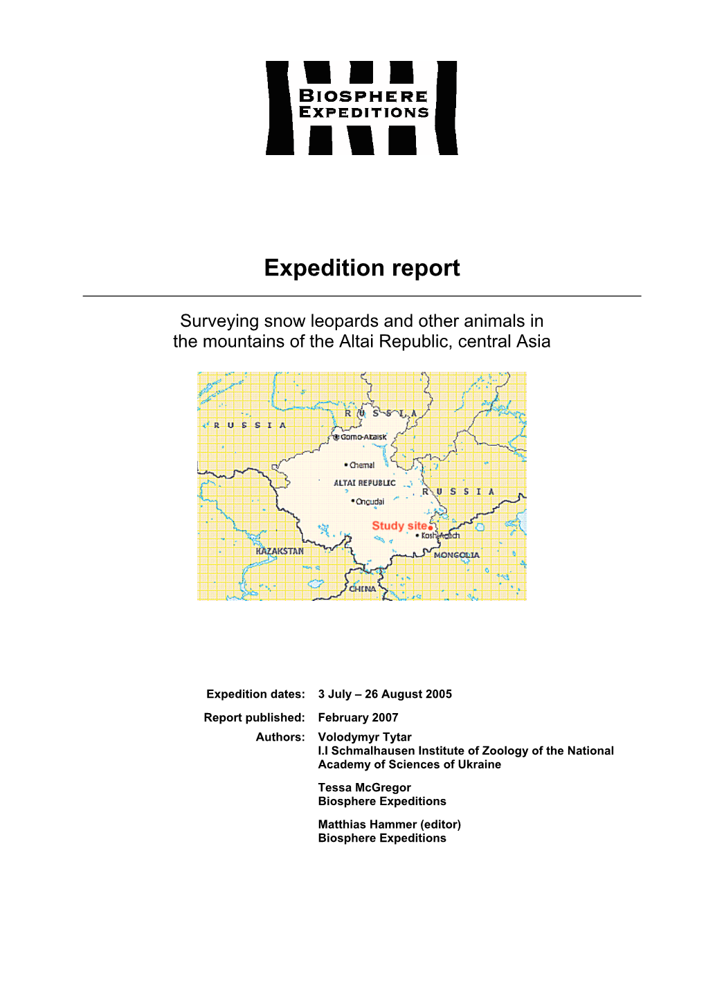 Altai 2005 (Snow Leopard)