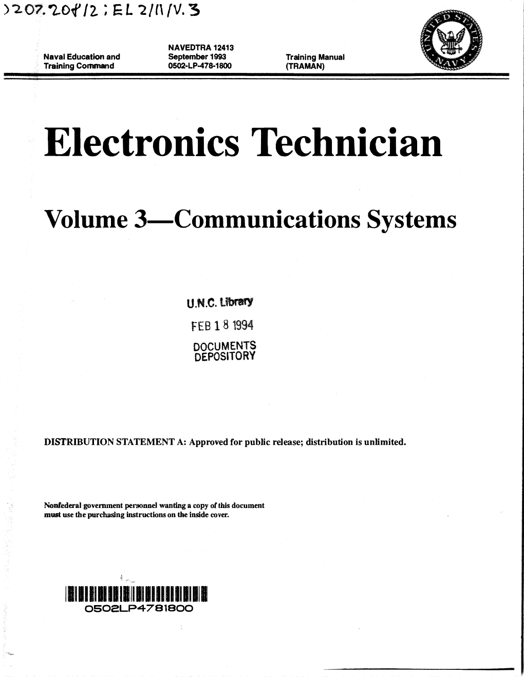 Electronics Technician 2C
