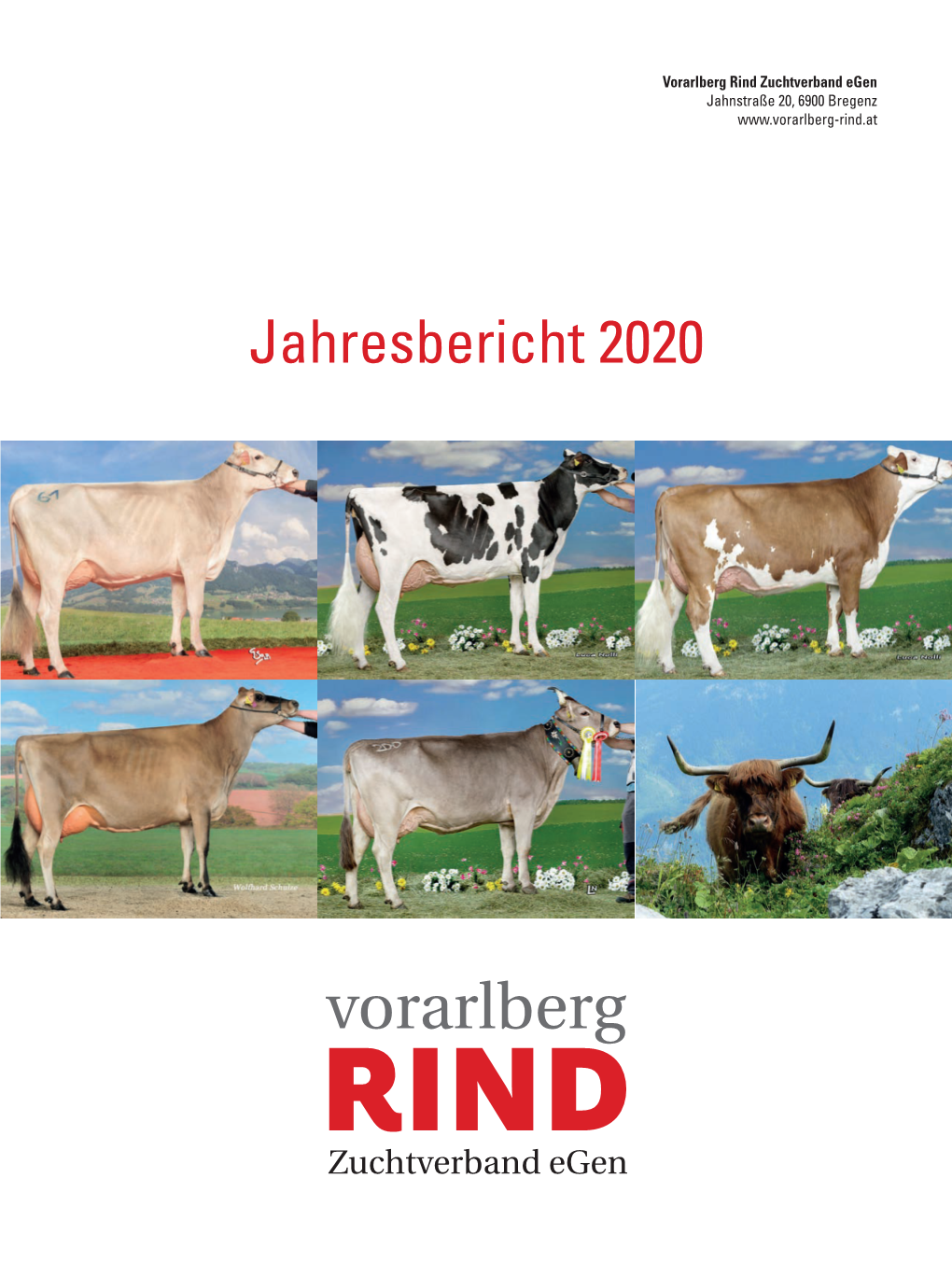 Jahresbericht 2020 Vorarlbergrind Zuchtverband Egen Jahnstraße 20 | 6900 Bregenz | Austria Redaktion | Thomas C