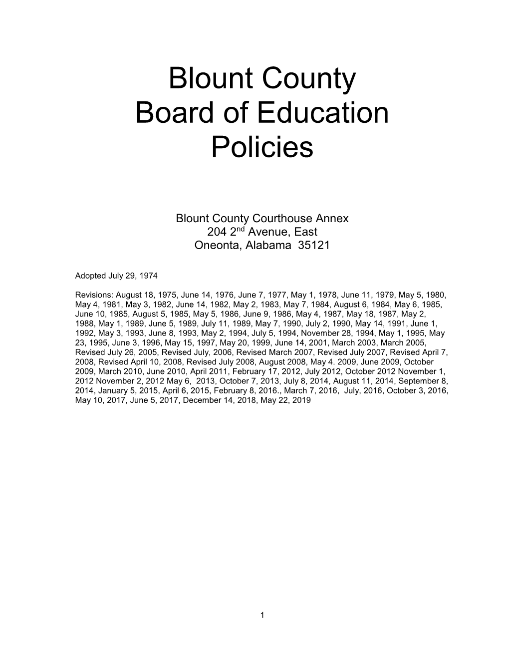 Board Policy