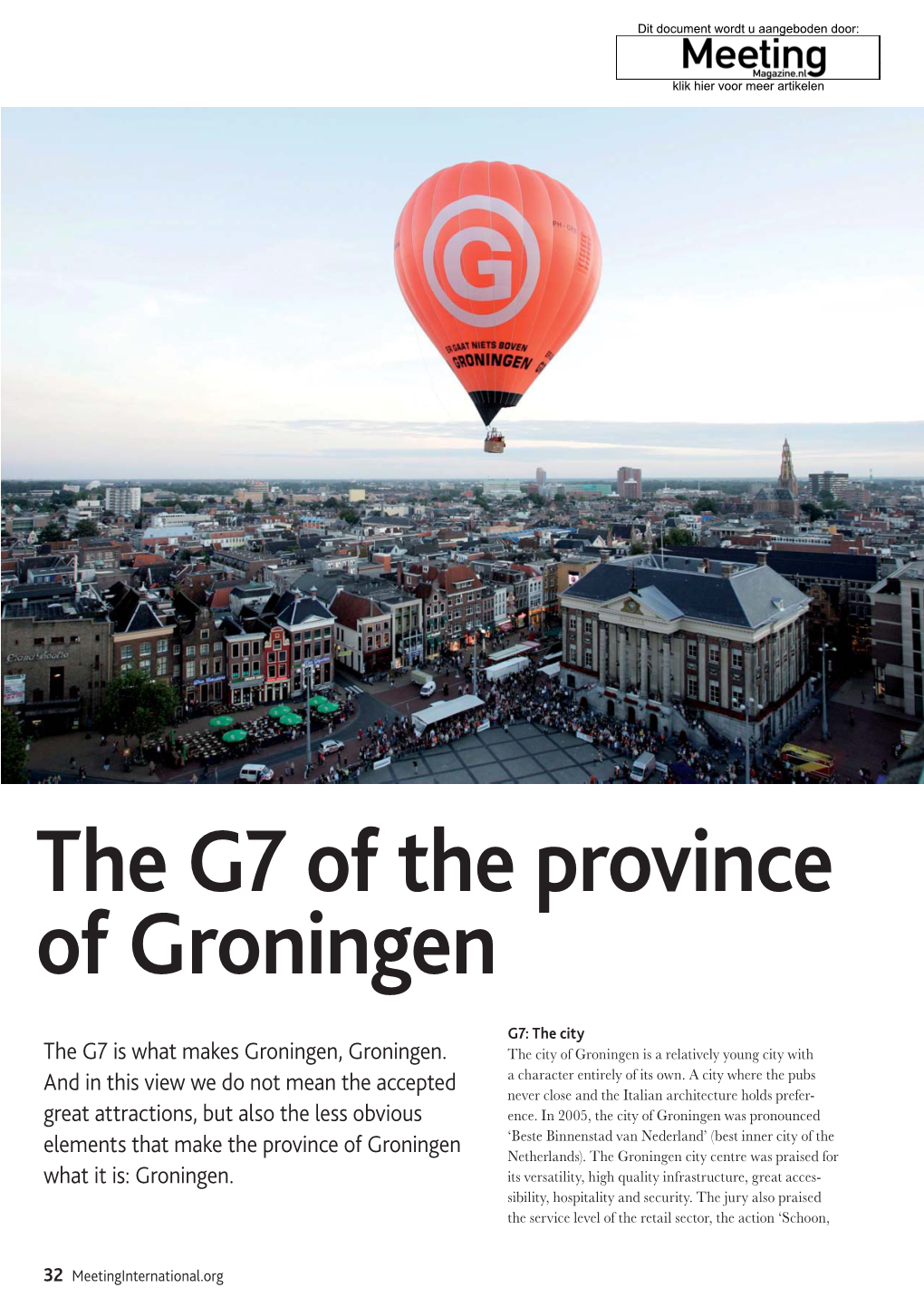 The G7 of the Province of Groningen