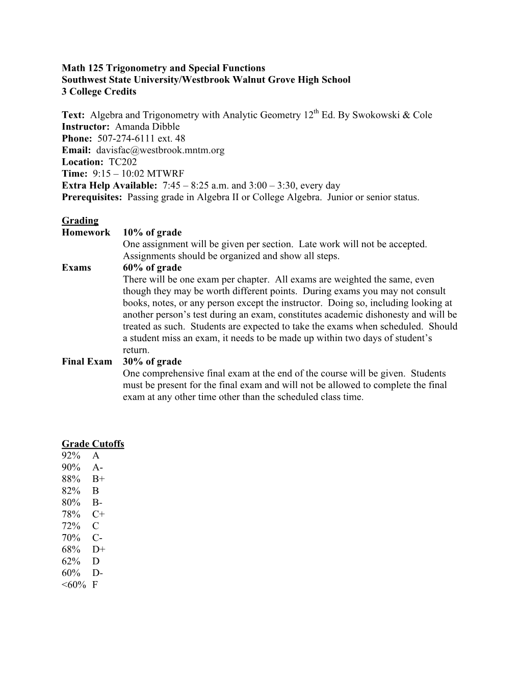 Trigonometry and Special Functions 3Rd Q 11.12