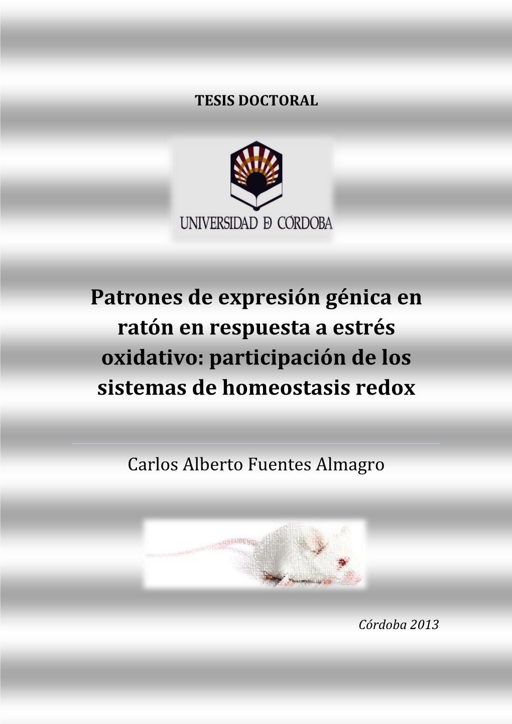 Patrones De Expresión Génica En Ratón En Respuesta a Estrés Oxidativo: Participación De Los Sistemas De Homeostasis Redox