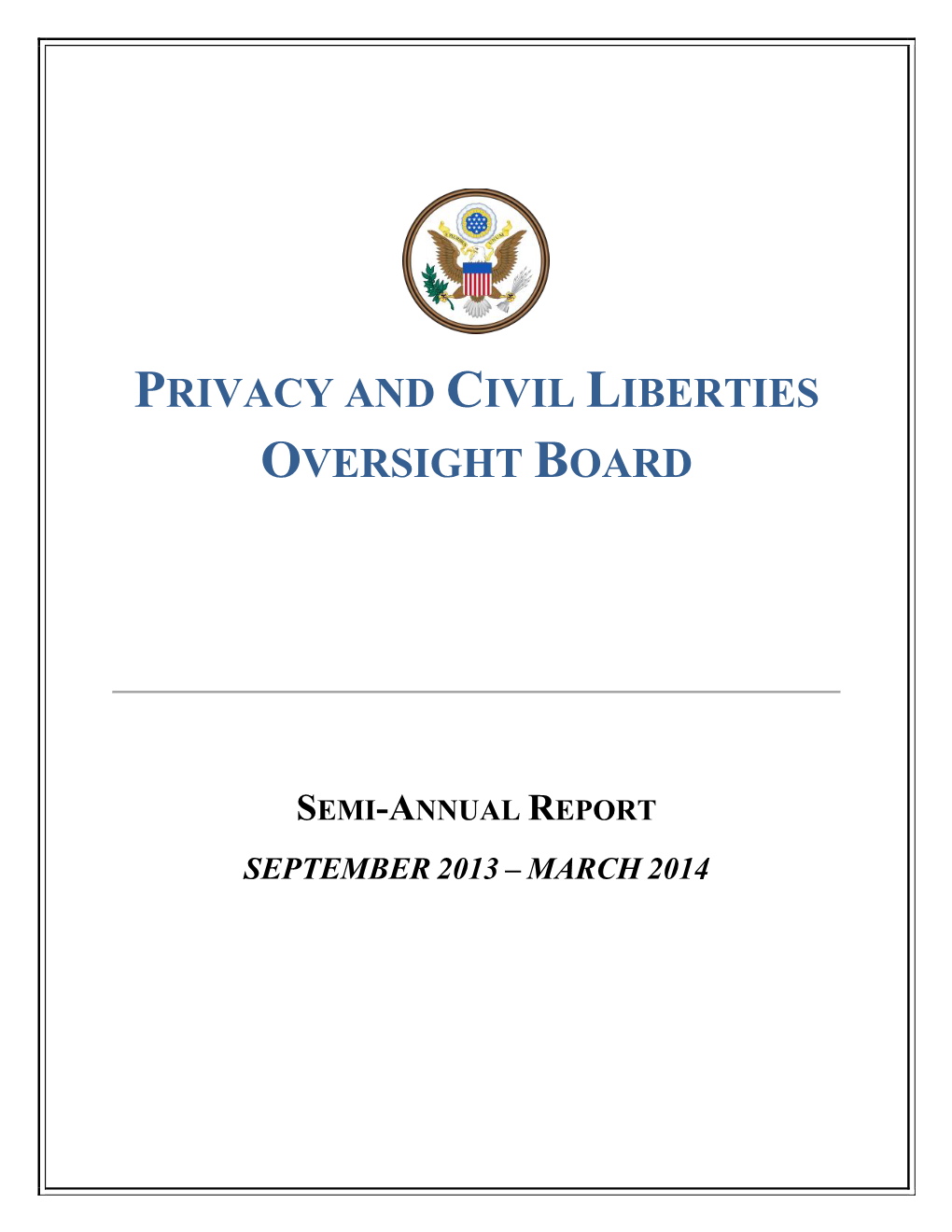 Privacy and Civil Liberties Oversight Board