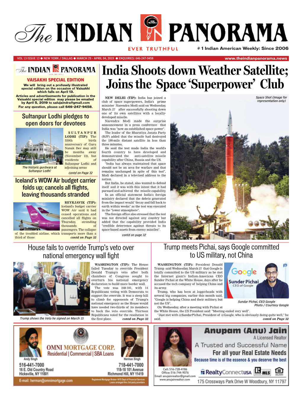 India Shoots Down Weather Satellite; Joins The