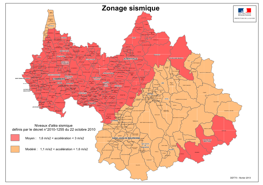 Savoie Zonage Sismique