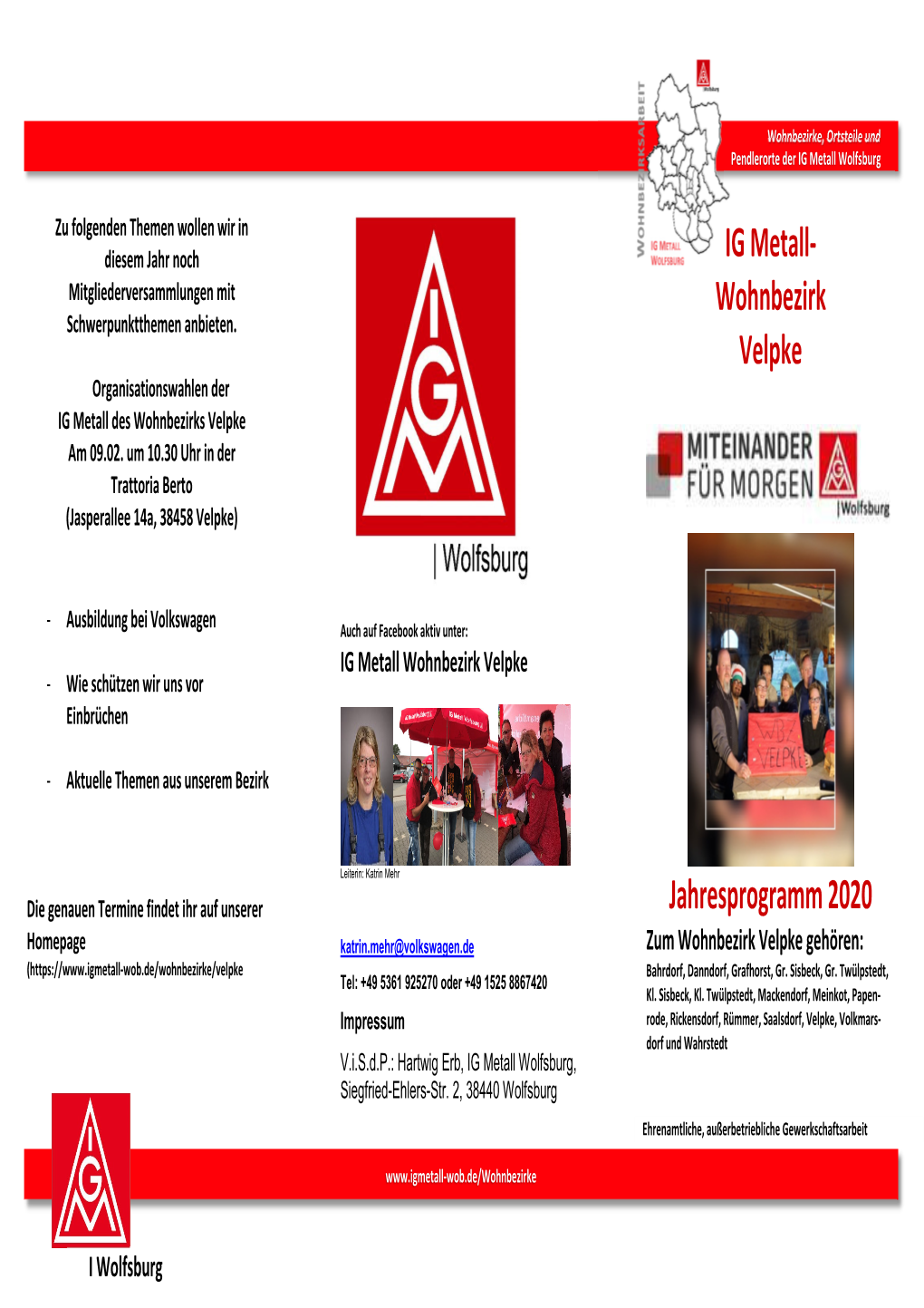 Wohnbezirk Velpke Jahresprogramm 2020
