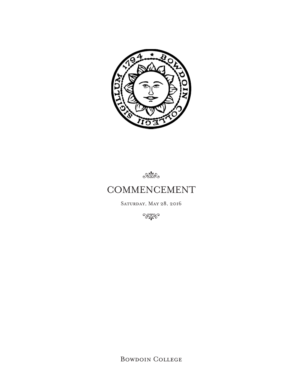 Commencement 2016