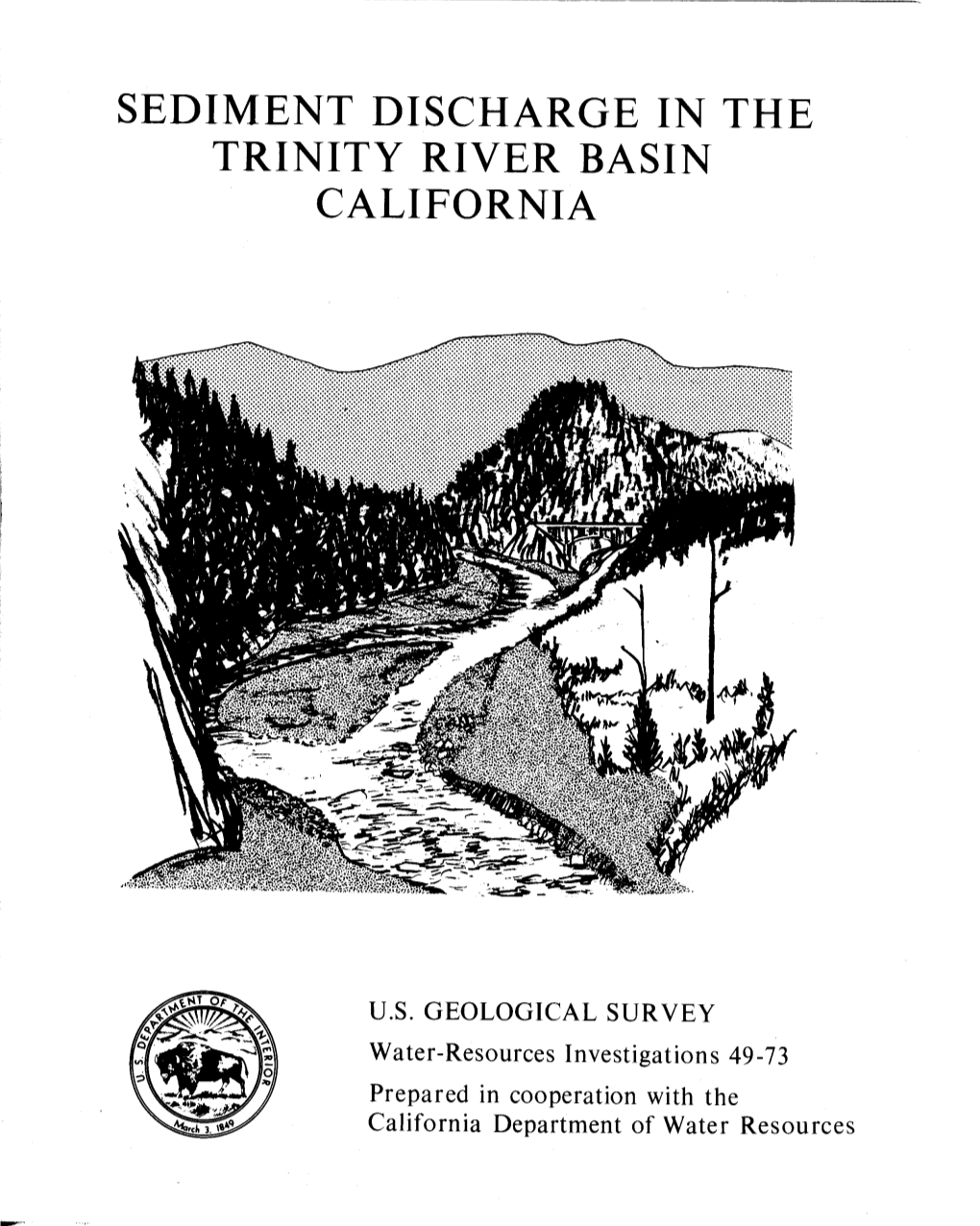 Sediment Discharge in the Trinity River Basin California