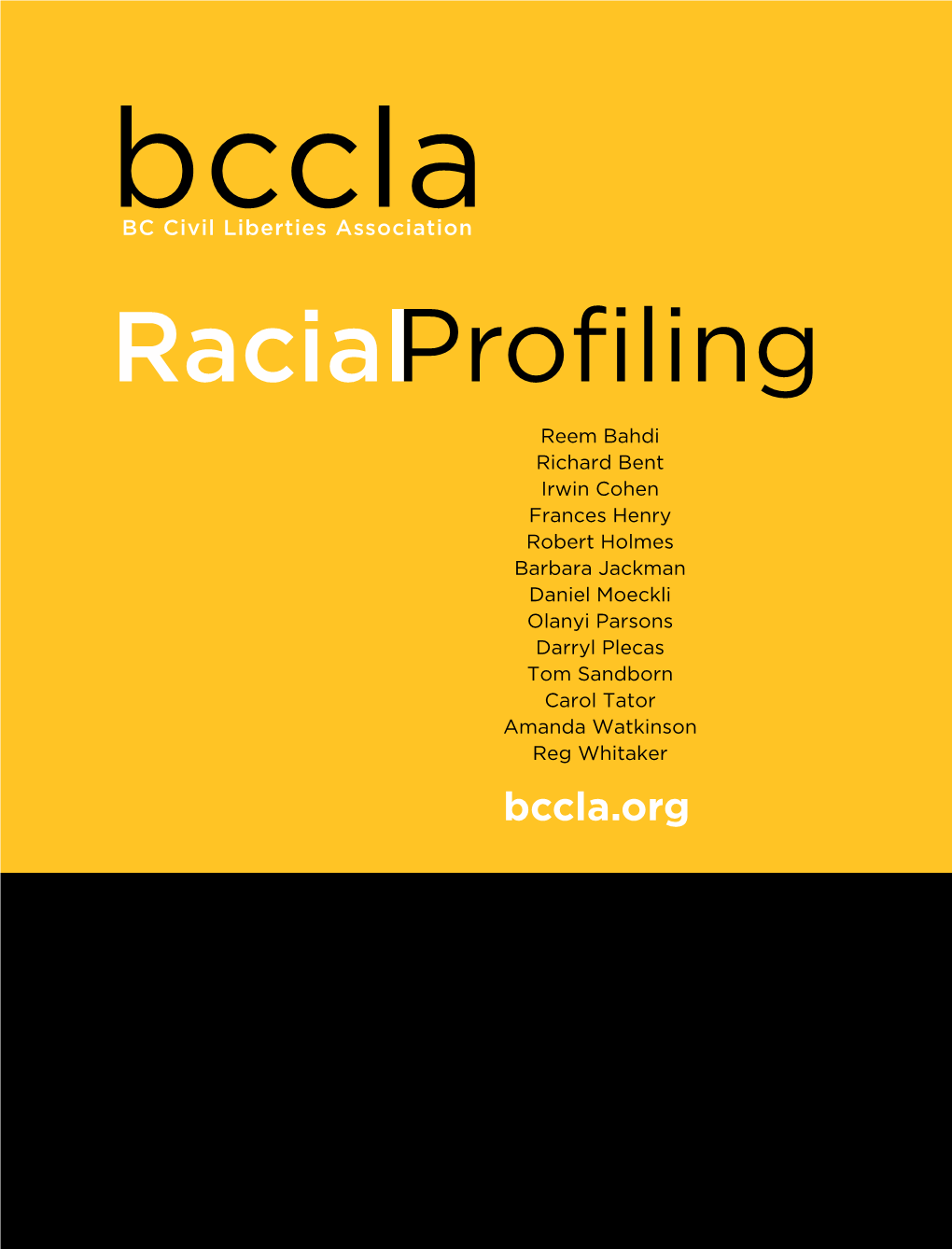 2007-BCCLA-Report-Racial-Profiling.Pdf