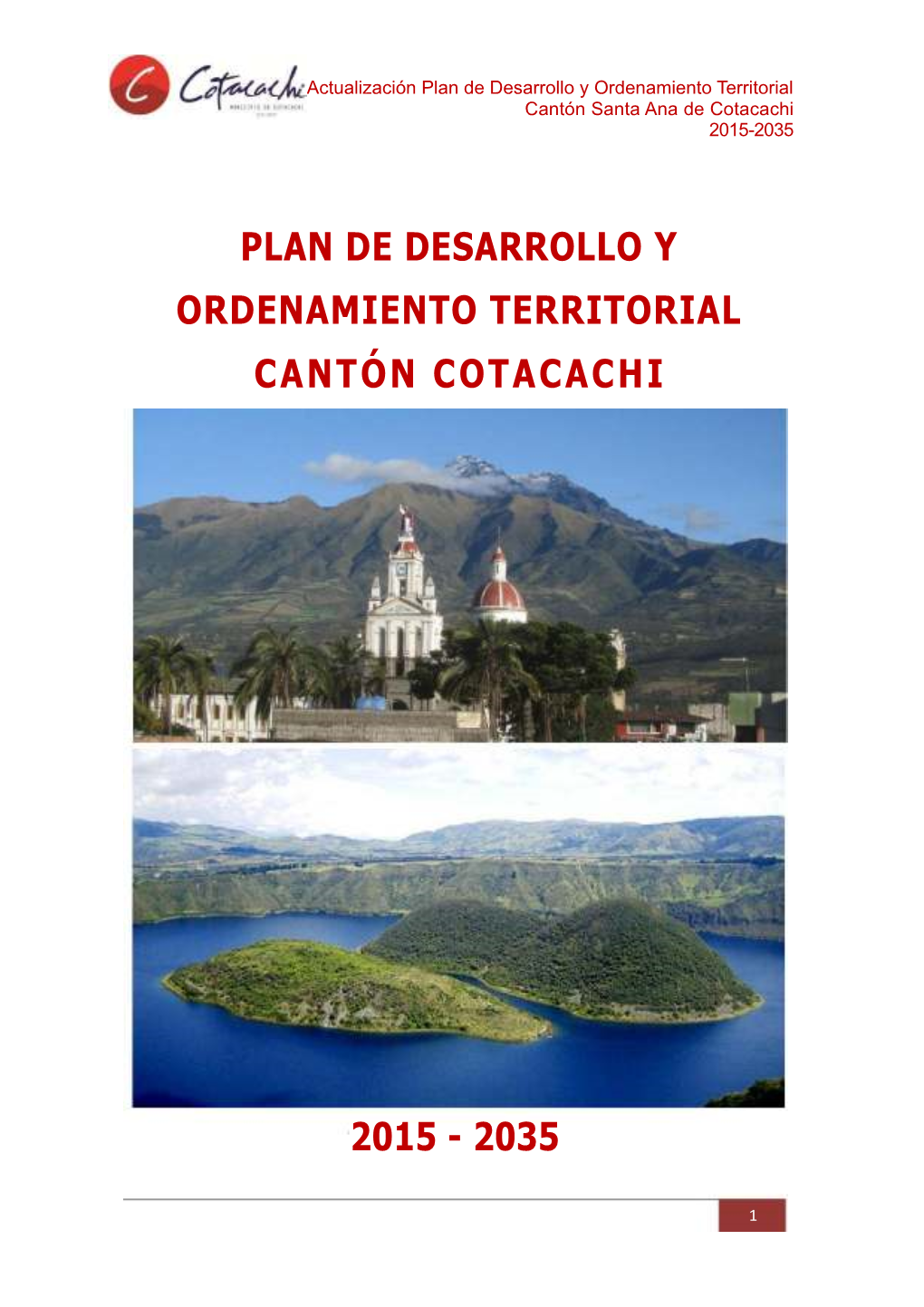 Plan De Desarrollo Y Ordenamiento Territorial Cantón Cotacachi 2015
