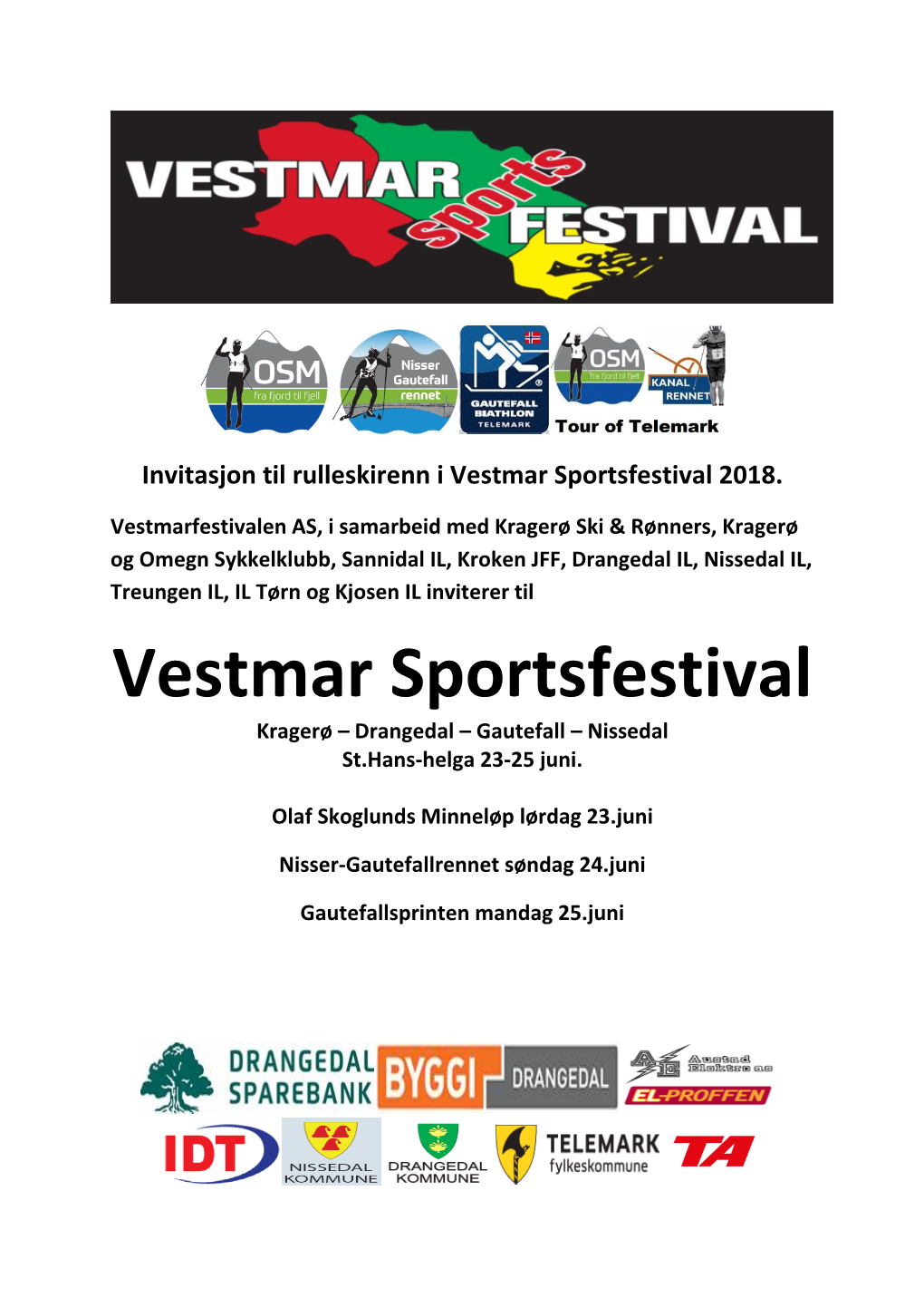 Vestmar Sportsfestival 2018