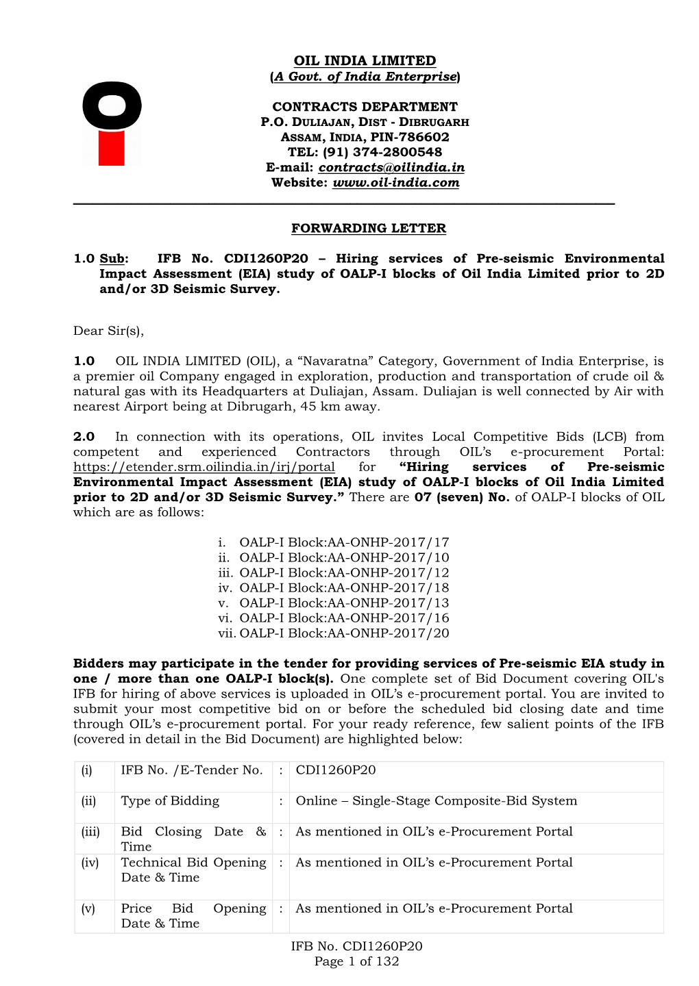 OIL INDIA LIMITED (A Govt