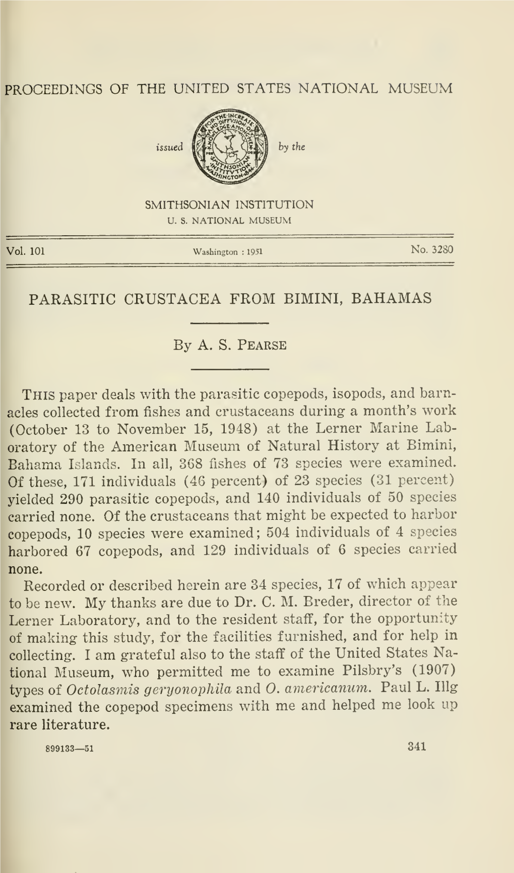 Proceedings of the United States National Museum