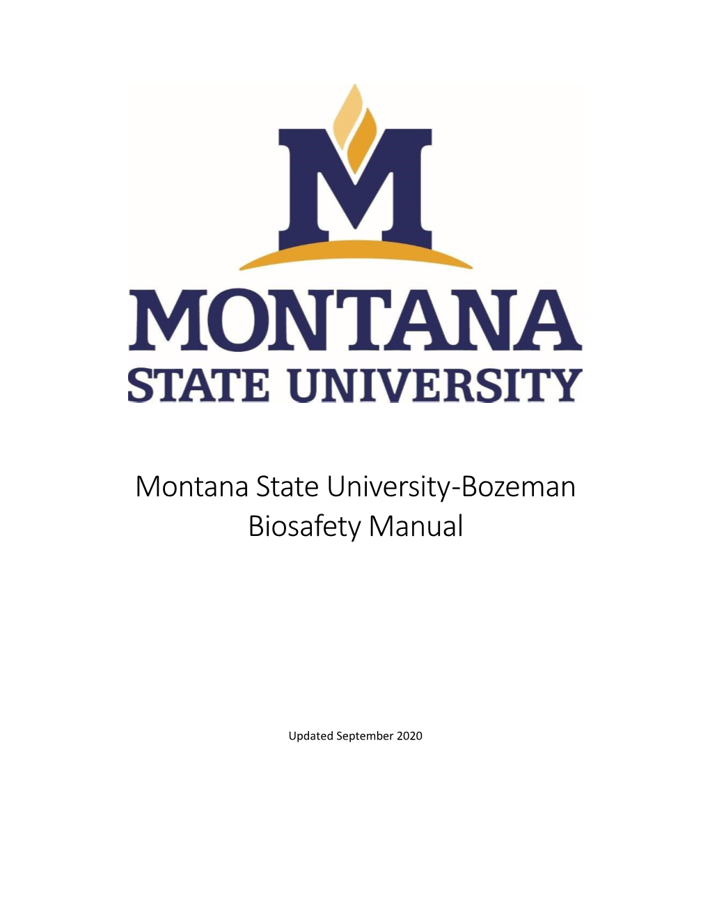 Bozeman Biosafety Manual