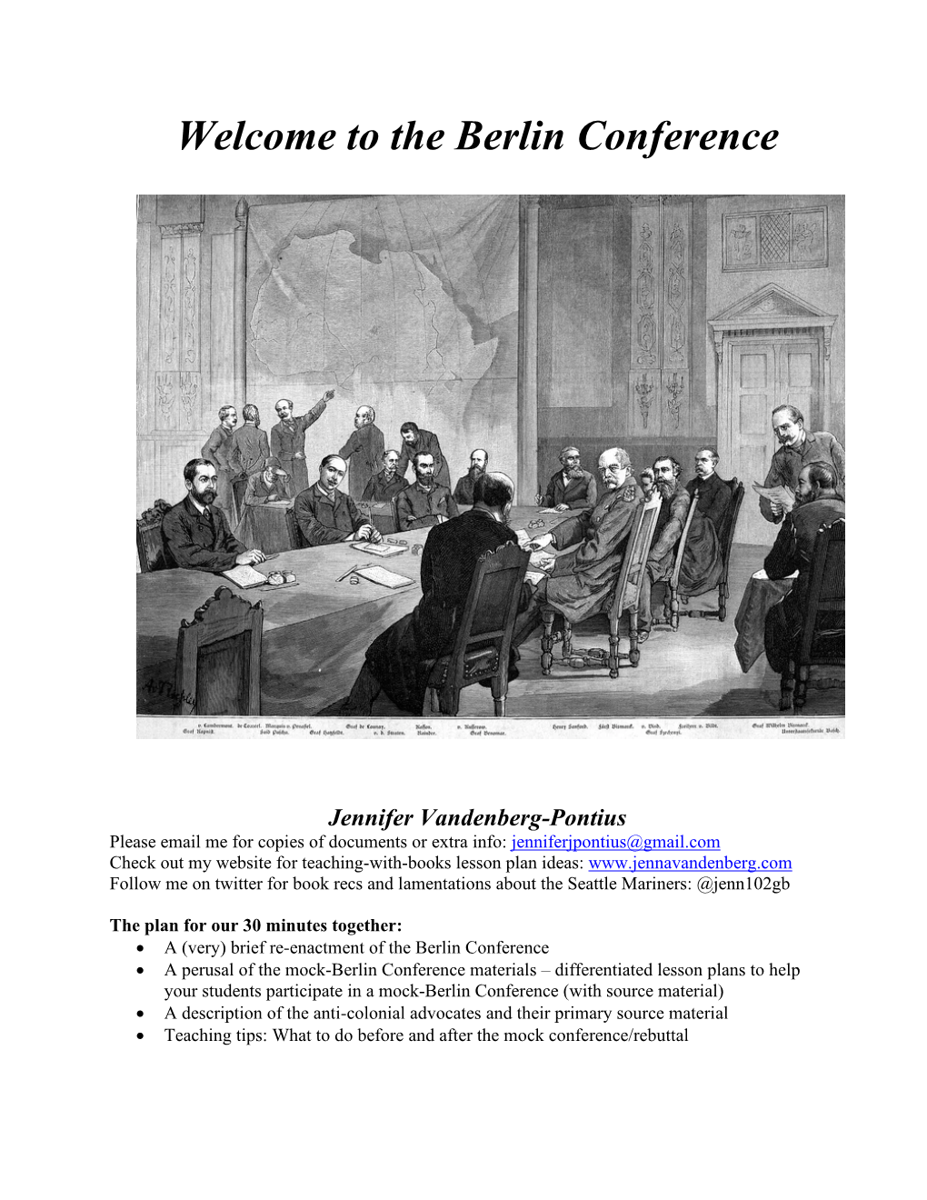 The Berlin Conference