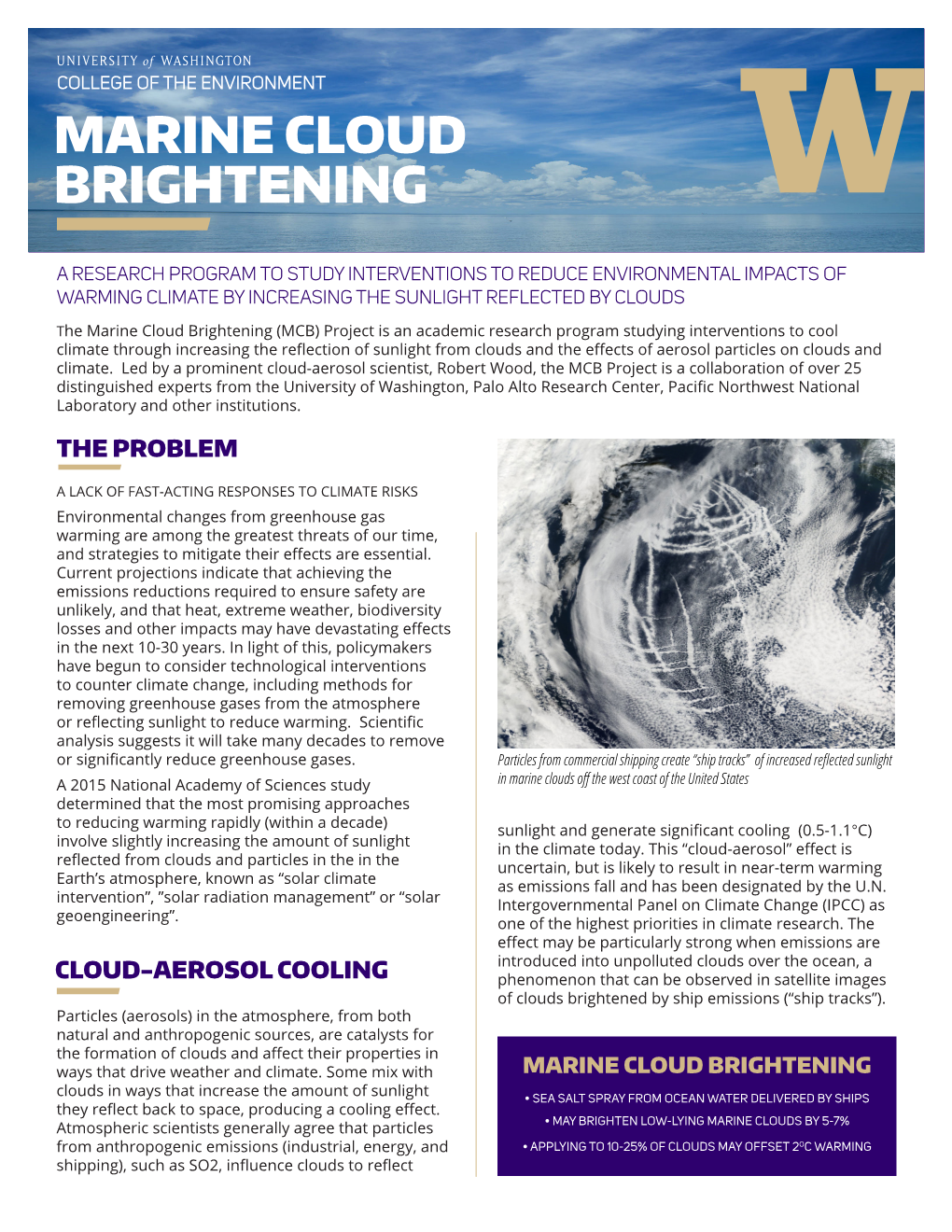 Marine Cloud Brightening