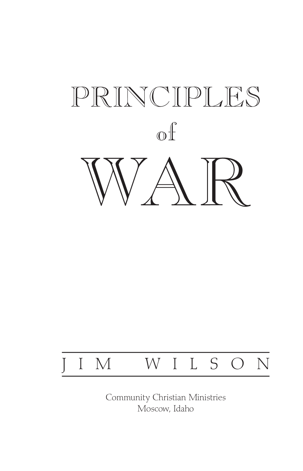 PRINCIPLES of WAR