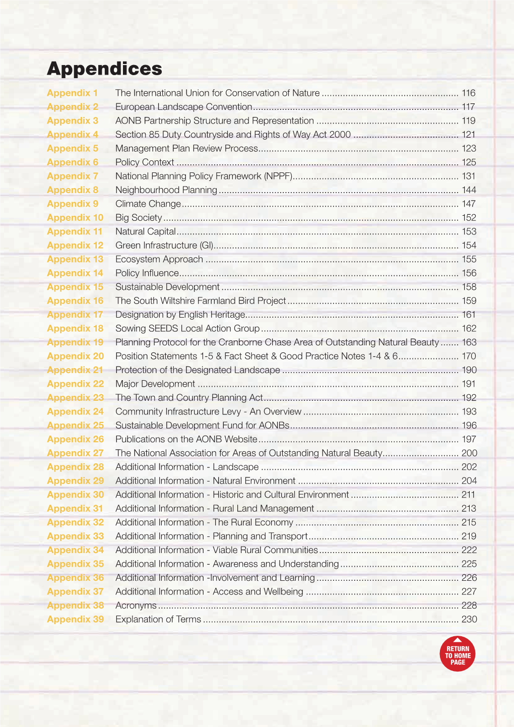 Appendices Appendix 1 the International Union for Conservation of Nature