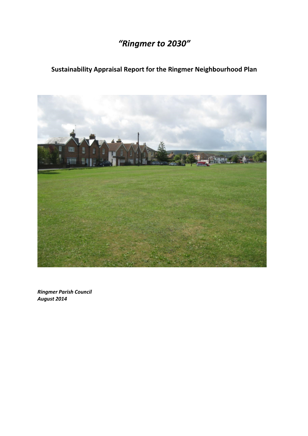 Ringmer Neighbourhood Plan Sustainability Appraisal