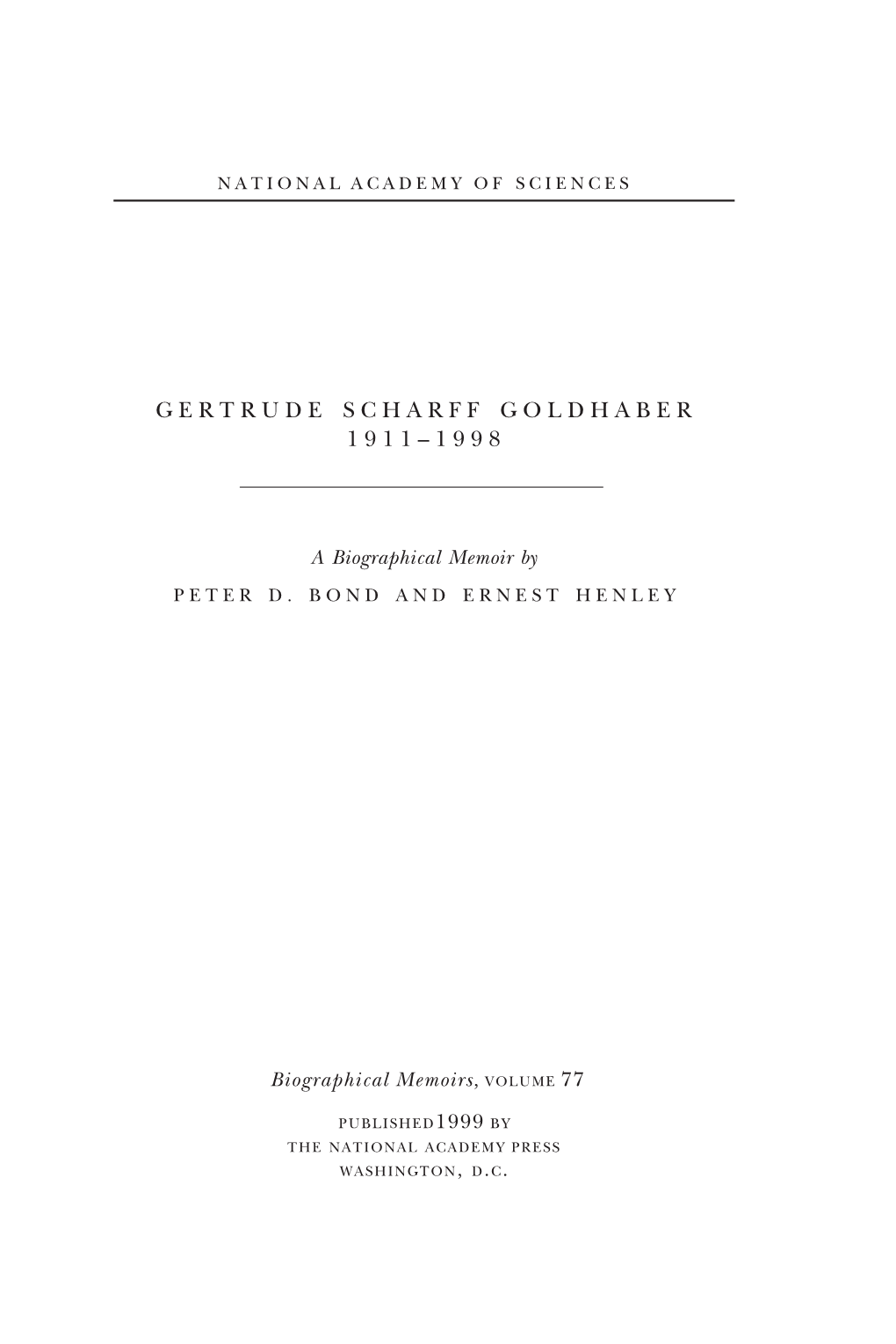 Gertrude Goldhaber
