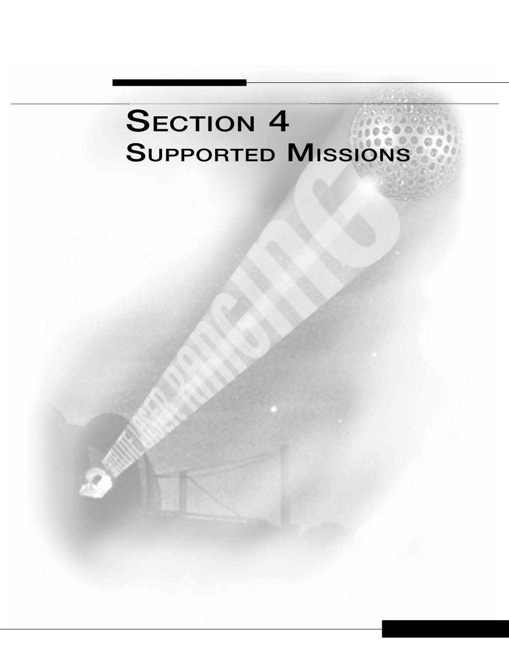 Section 4 Supported Missions