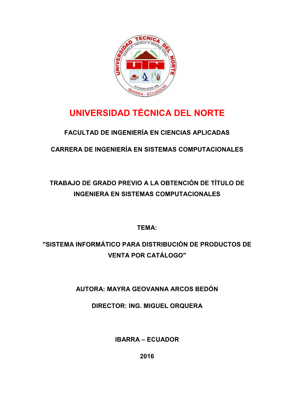 Universidad Técnica Del Norte