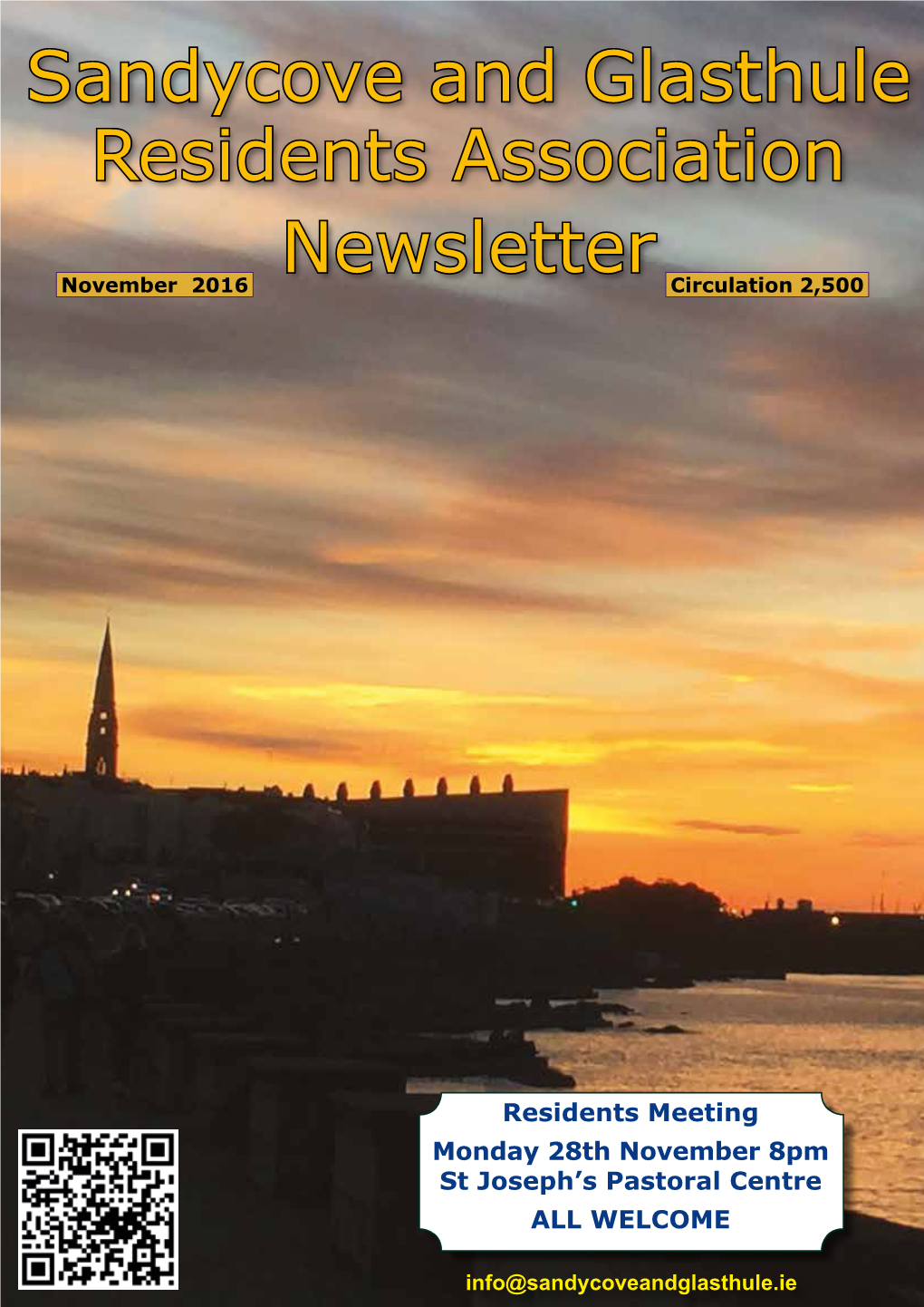 November 2016 Newsletter Circulation 2,500