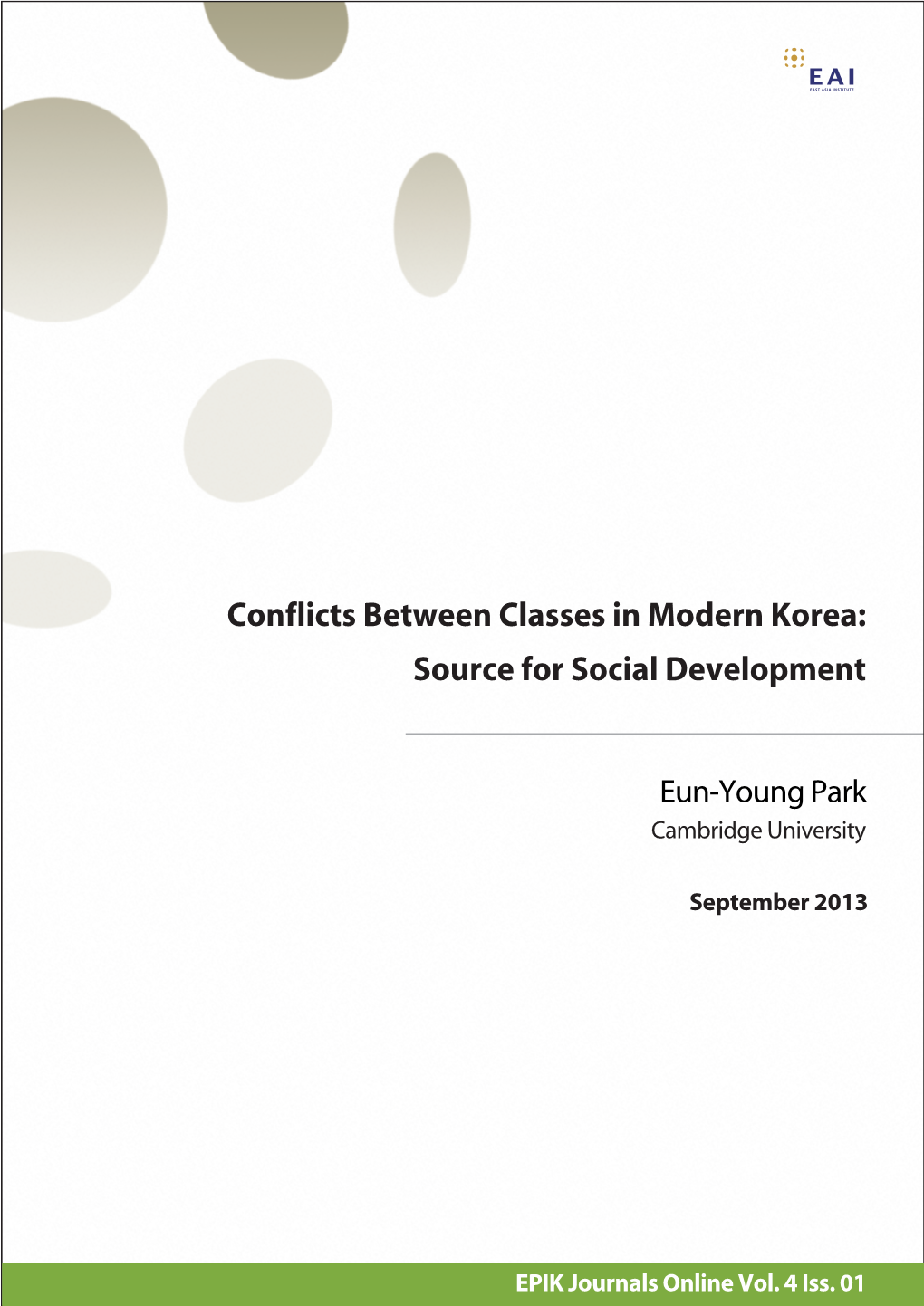 Source for Social Development Conflicts Between Classes In