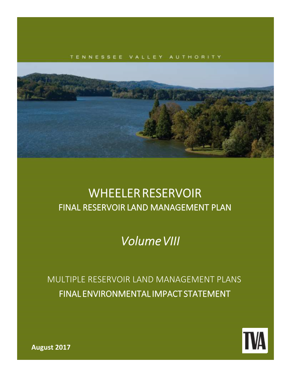 Multiple Reservoir Land Management Plans Final Environmental Impact Statement Volume VIII Wheeler Reservoir