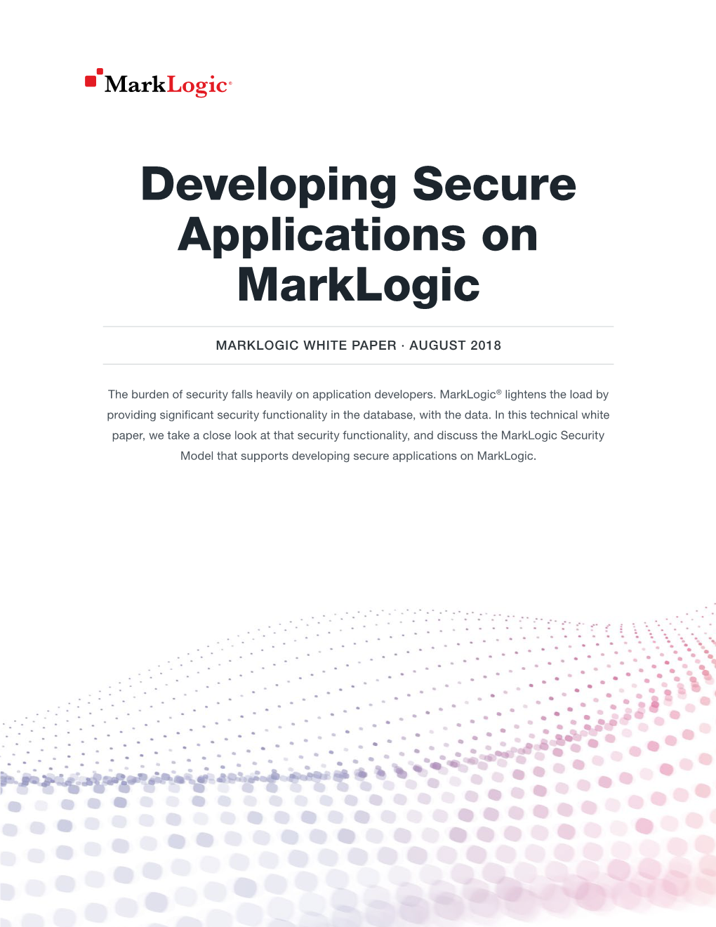 Developing Secure Applications on Marklogic