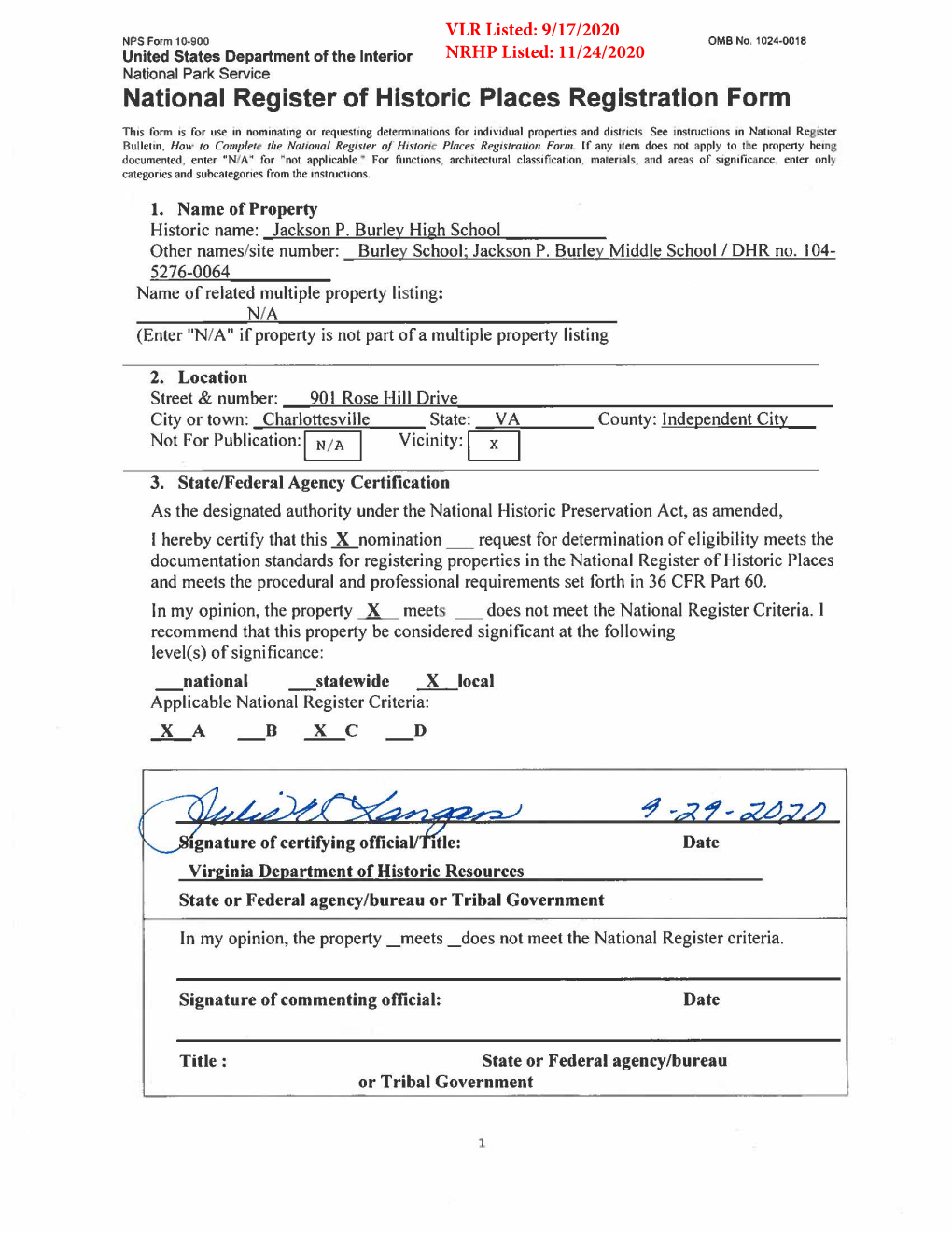 Nomination Form, 2005