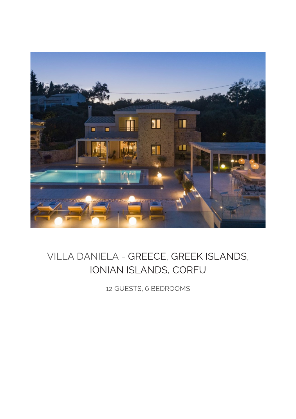 Villa Daniela - Greece, Greek Islands, Ionian Islands, Corfu