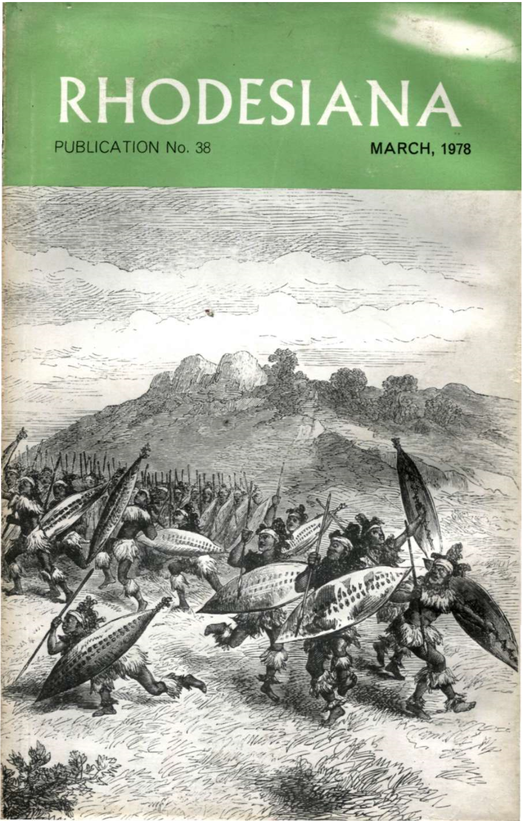 Rhodesiana No. 38, March 1978