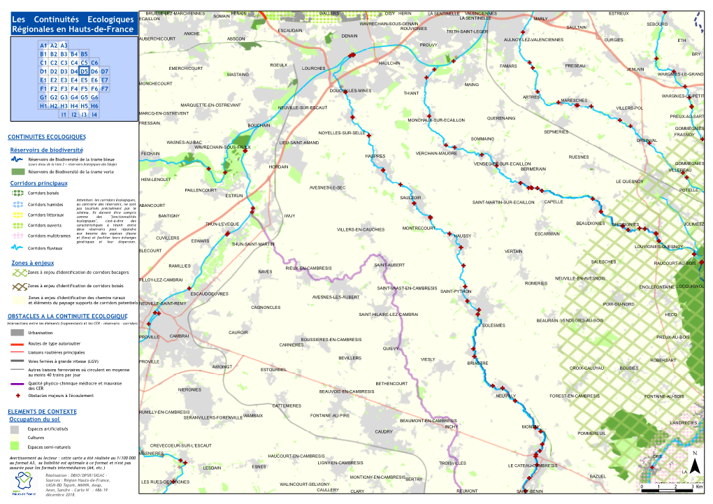 Les Continuités Ecologiques Régionales En Hauts-De-France