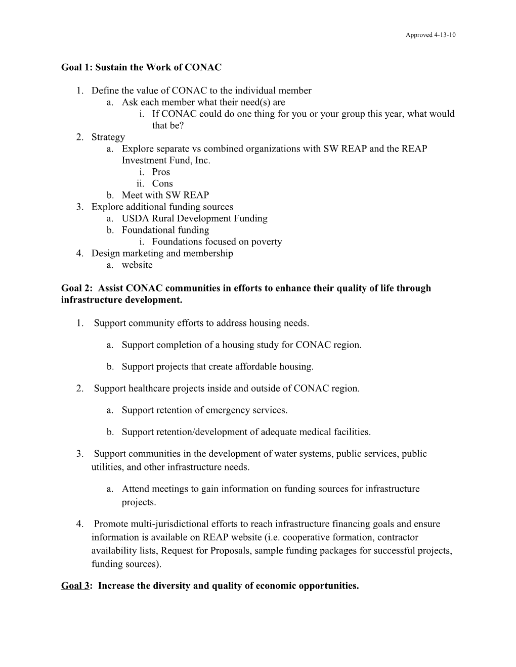 2007 CONAC Strategic Plan