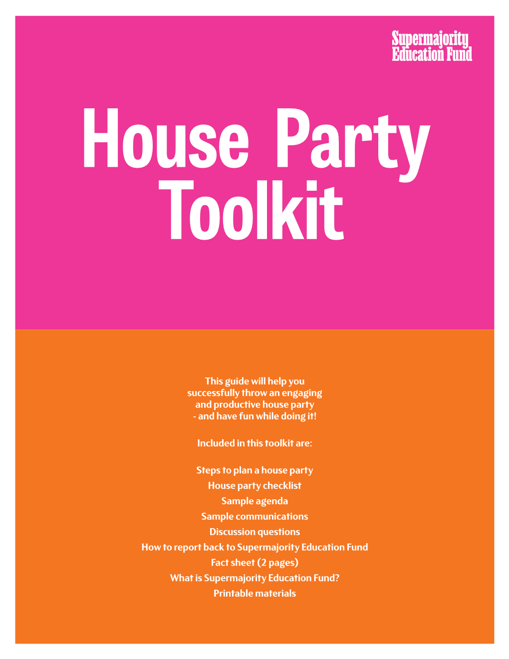 House Party Toolkit