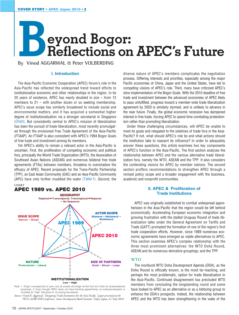 Beyond Bogor: Reflections on APEC's Future