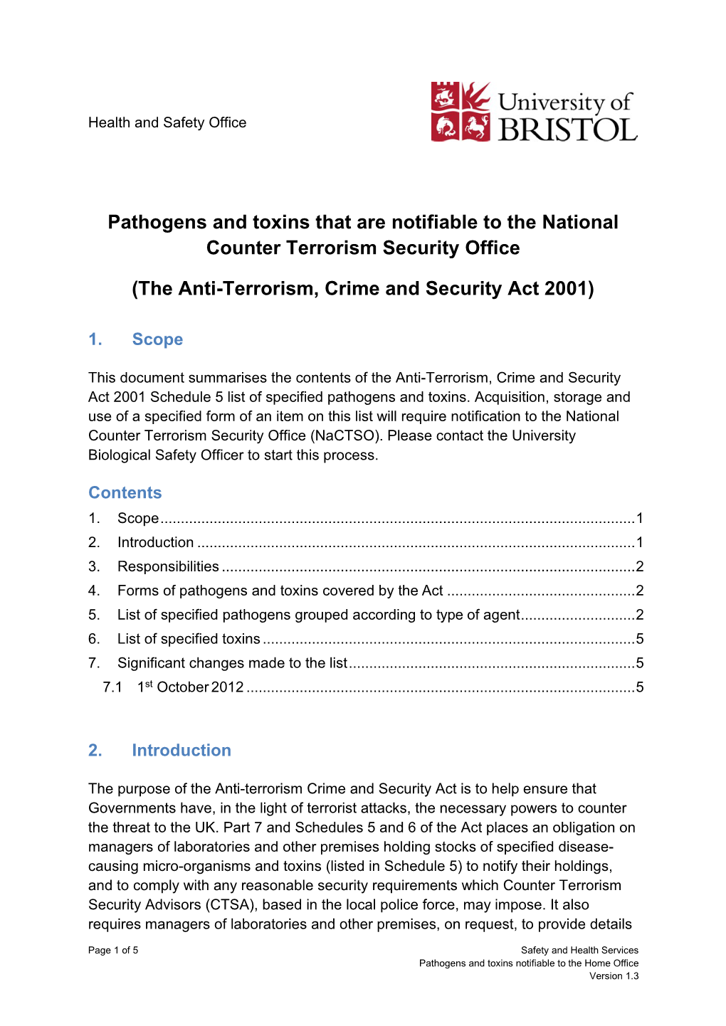 The Anti-Terrorism, Crime and Security Act 2001)
