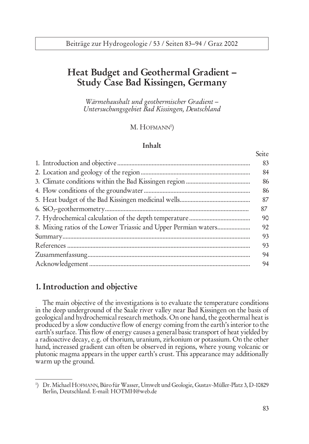 Study Case Bad Kissingen, Germany