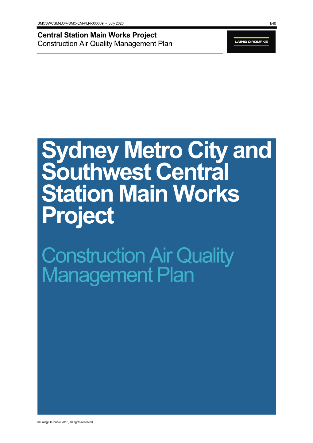 Air Quality Management Plan
