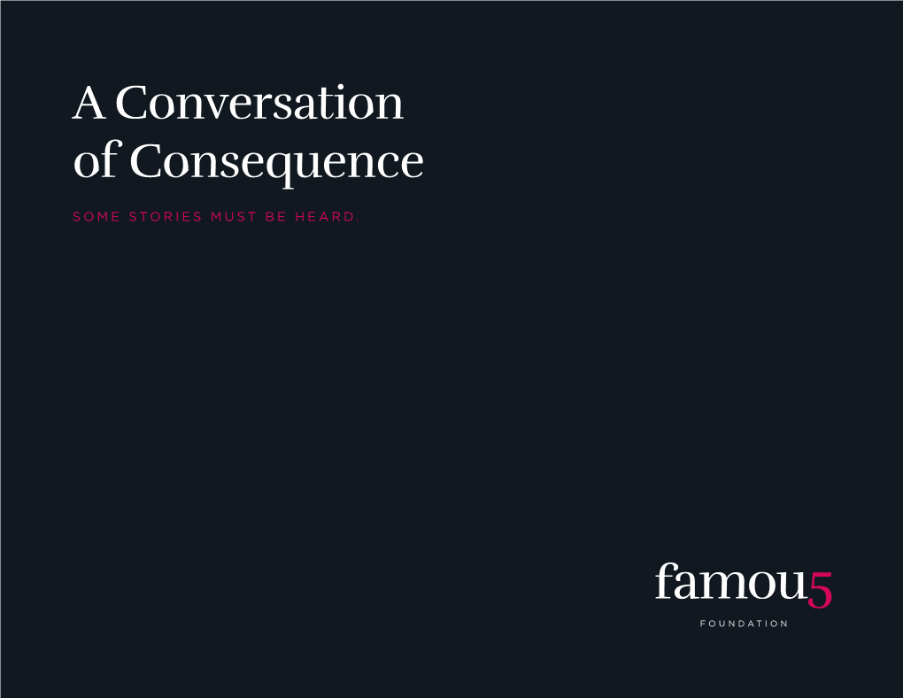A Conversation of Consequence
