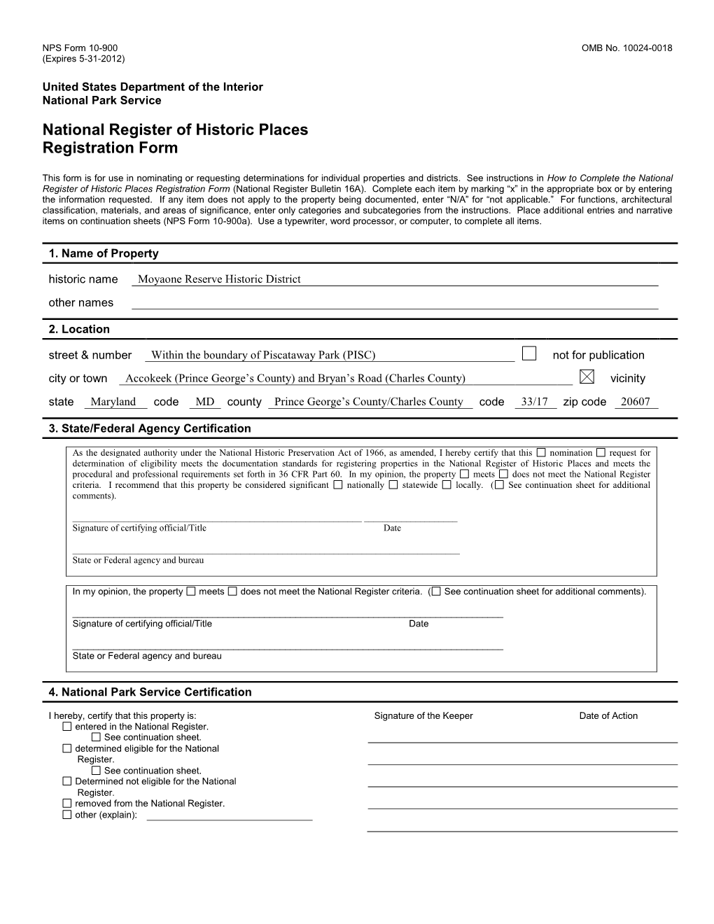 National Register of Historic Places Registration Form