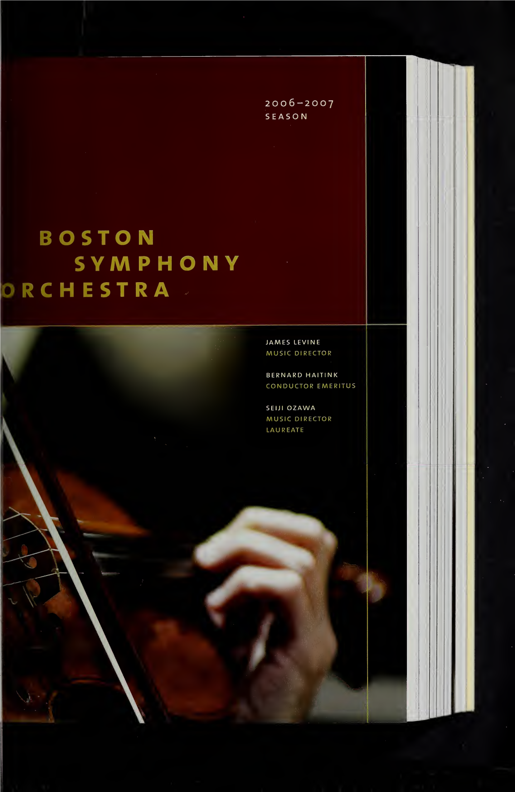 Boston Symphony Orchestra Concert Programs, Season 126, 2006-2007