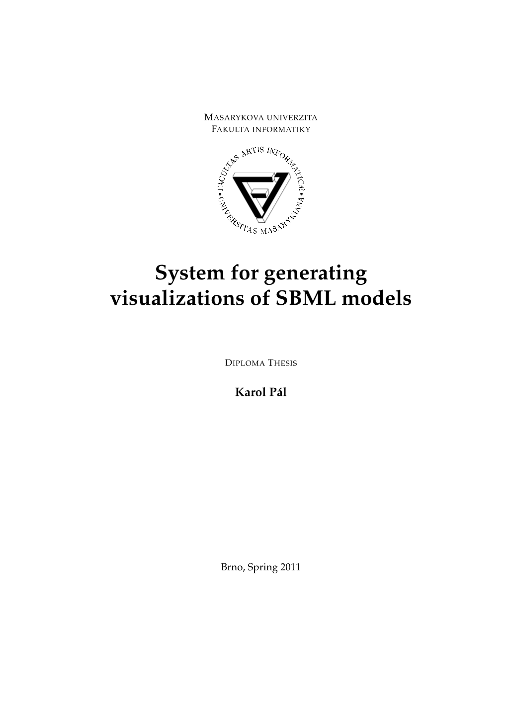 System for Generating Visualizations of SBML Models