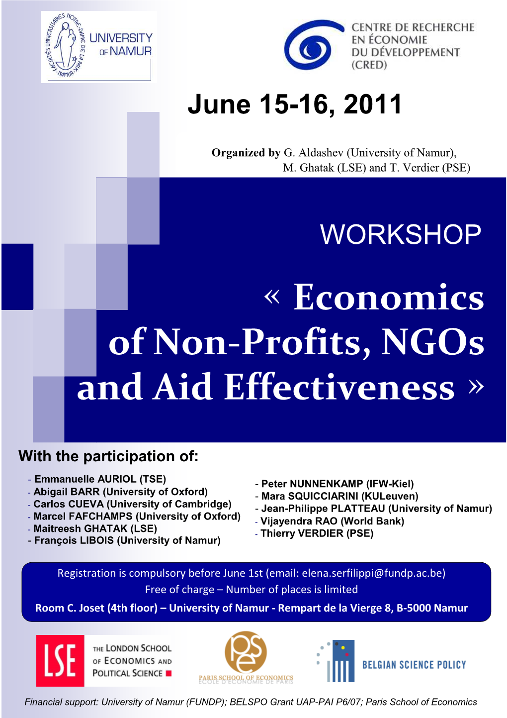 « Economics of Non-Profits, Ngos and Aid Effectiveness »