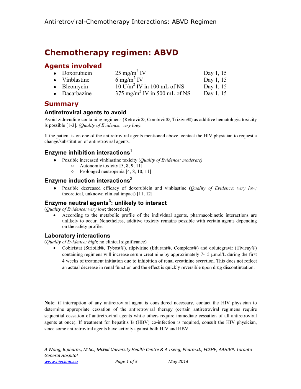 ABVD Regimen