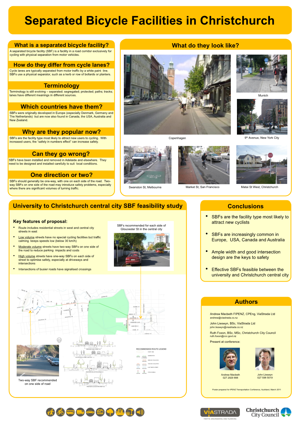 Poster Prepared for IPENZ Transportation Conference, Auckland, March 2011