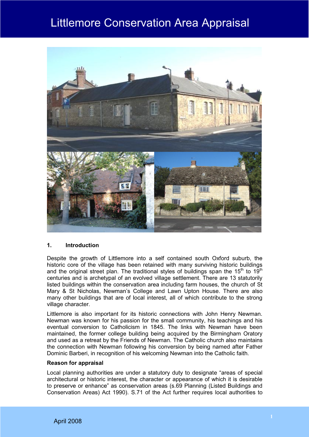 Littlemore Conservation Area Appraisal