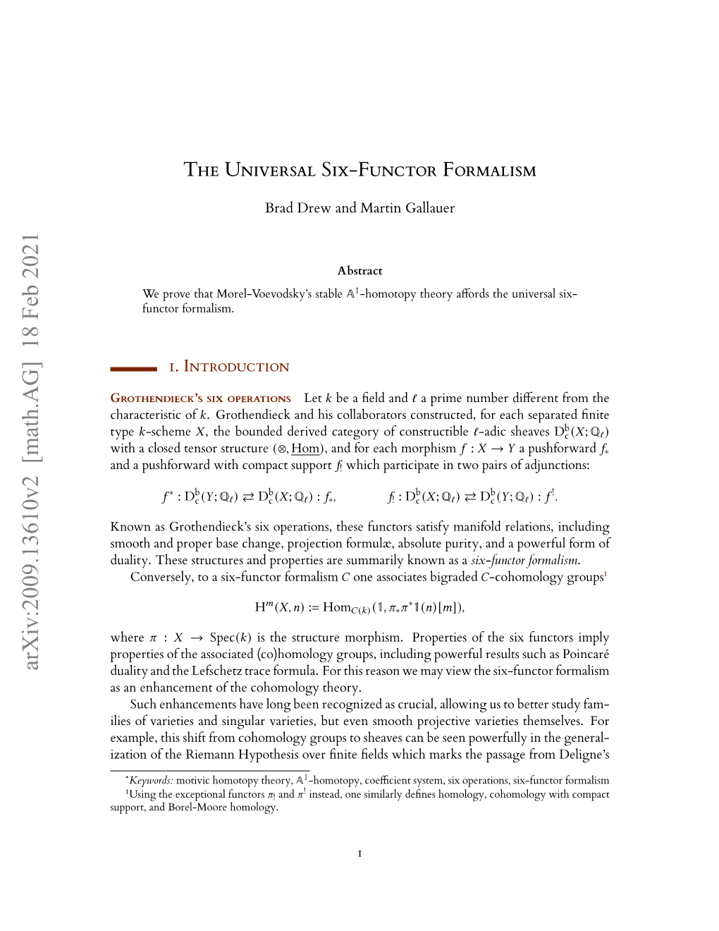 The Universal Six-Functor Formalism